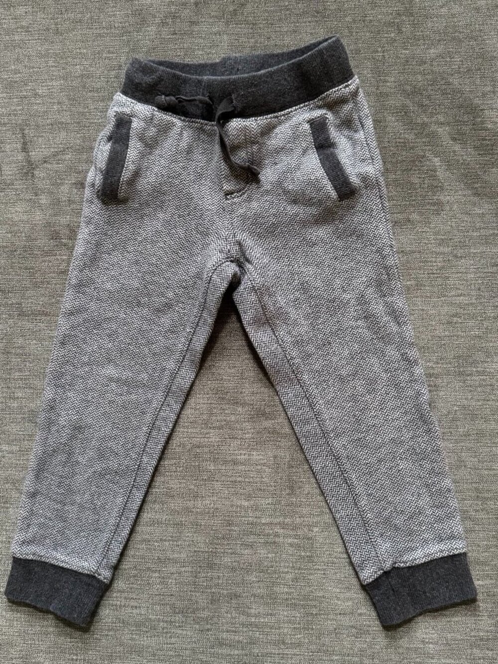 Janie and Jack Herringbone Knit Joggers Size 3